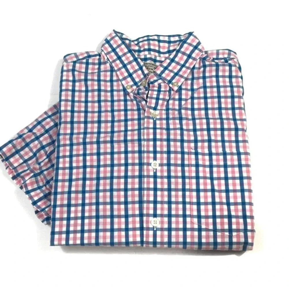 BF74 J. Crew designer Preppy Button Shirt S